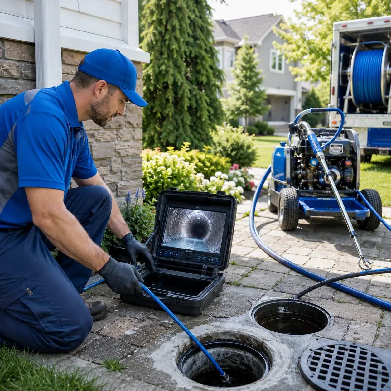 Outdoor drain cleaning professionals serving Easton, MO