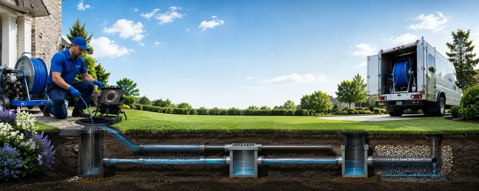Outdoor drain cleaning information for Easton, MO